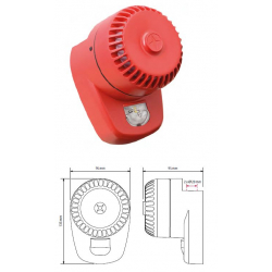 Sygnalizator optyczno-akustyczny RoLP LX ścienny ROLP/R1/LX-W/RF 8500025FULL-0025X Eaton